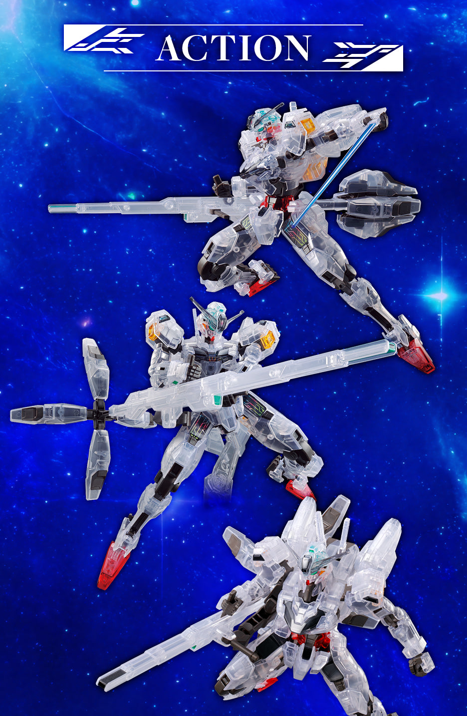 HG 1/144 Gundam Base Limited Gundam Calibarn [Clear Color