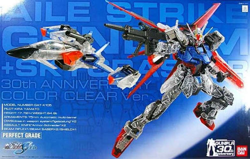 PG 1/60 GAT - X 105 Yale Strike Gundam + Sky Grower 30th Anniversary Color Clear