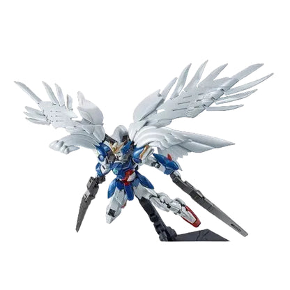 RG 1/144 Wing Gundam Zero EW & Drei Zwerg [Titanium Finish] Premium Bandai Limited - Gunpla - Real Grade by Bandai Spirits