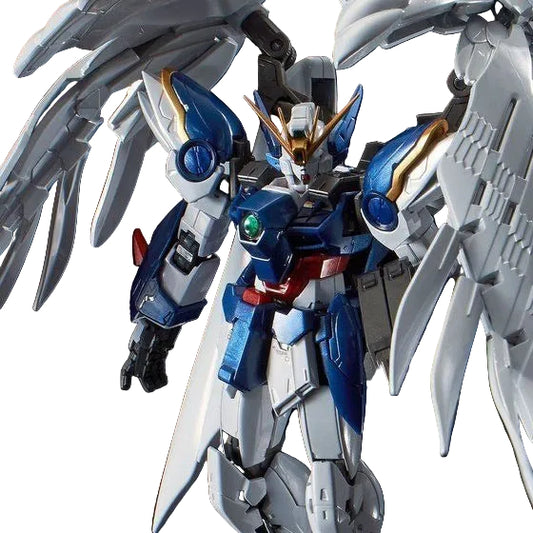 RG 1/144 Wing Gundam Zero EW & Drei Zwerg [Titanium Finish] Premium Bandai Limited - Gunpla - Real Grade by Bandai Spirits