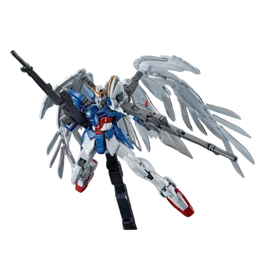 RG 1/144 Wing Gundam Zero EW & Drei Zwerg [Titanium Finish] Premium Bandai Limited - Gunpla - Real Grade by Bandai Spirits