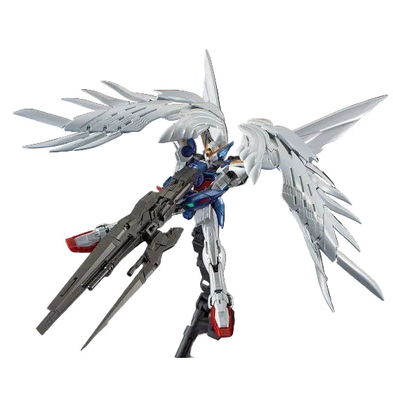 RG 1/144 Wing Gundam Zero EW & Drei Zwerg [Titanium Finish] Premium Bandai Limited - Gunpla - Real Grade by Bandai Spirits