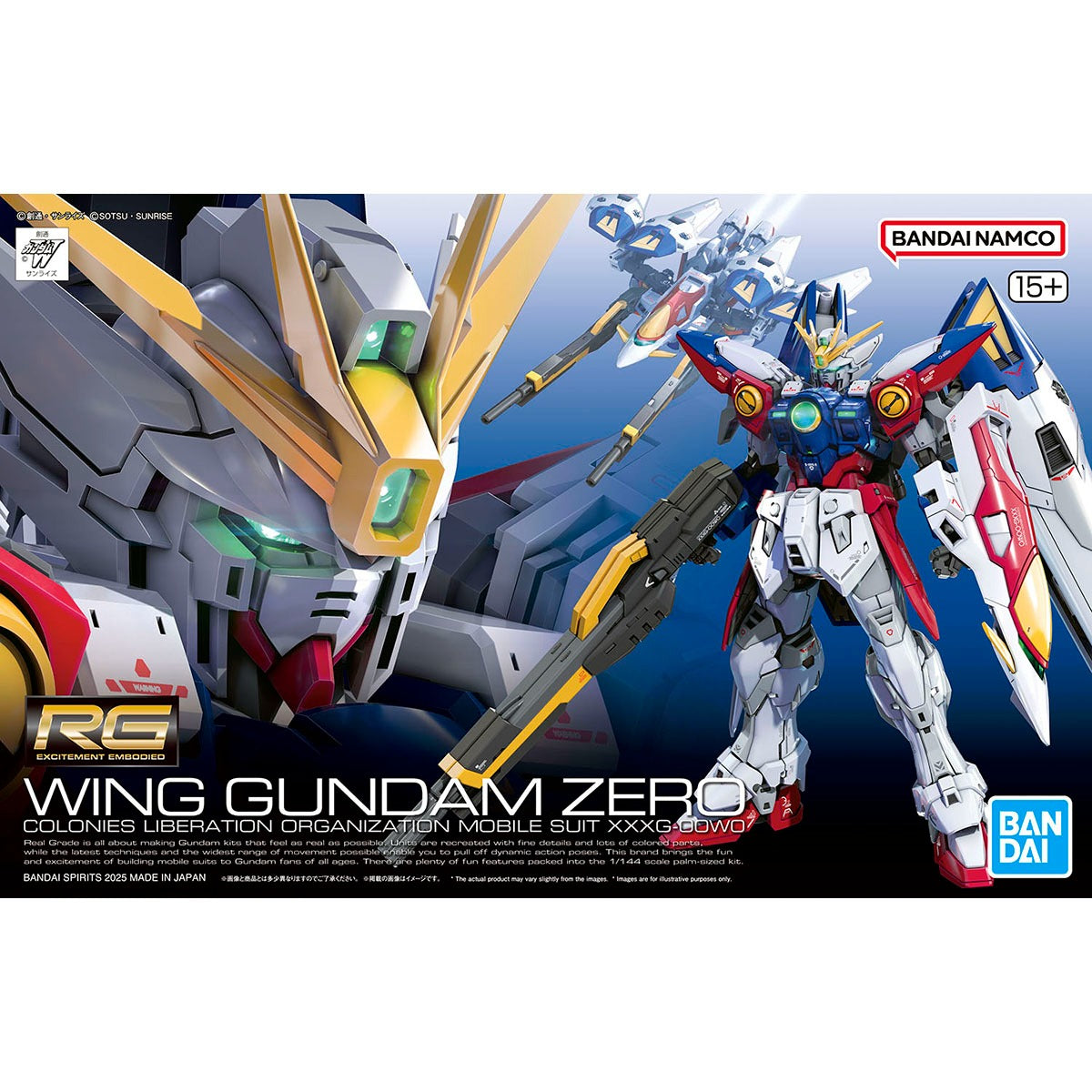 RG 1/144 Wing Gundam Zero – Real Grade XXXG-00W0 Mobile Suit Model Kit (Bandai Spirits)
