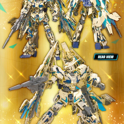 HG 1/144 Gundam Base Exclusive Unicorn Gundam Unit 3 Phenex (Destroy Mode) GOLD & SILVER COATING SET