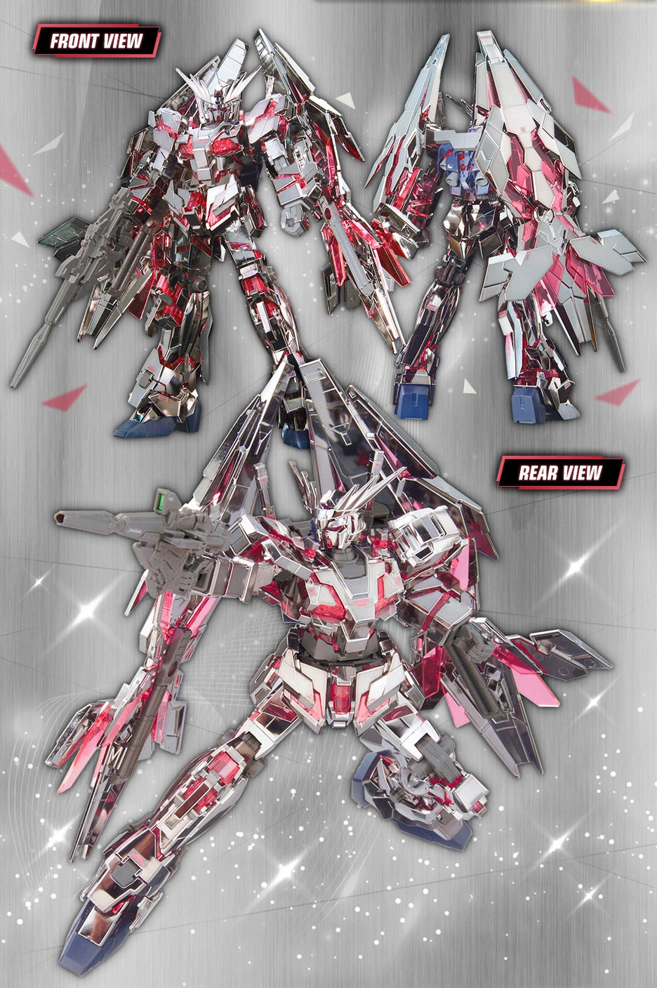 HG 1/144 Gundam Base Exclusive Unicorn Gundam Unit 3 Phenex (Destroy Mode) GOLD & SILVER COATING SET