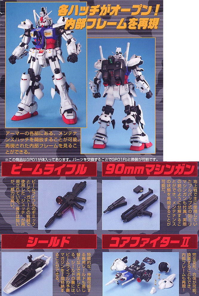 PG 1/60 RX-78 GP01/Fb Gundam GP01/Fb