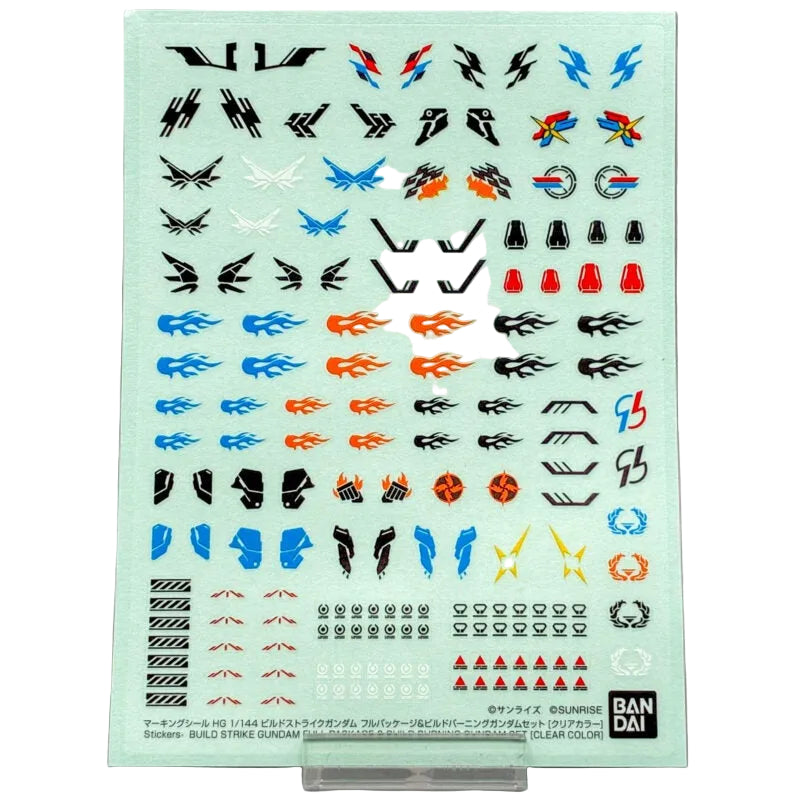 HG 1/144 Build Strike Gundam Full Package & Build Burning Gundam Set [Clear Color]