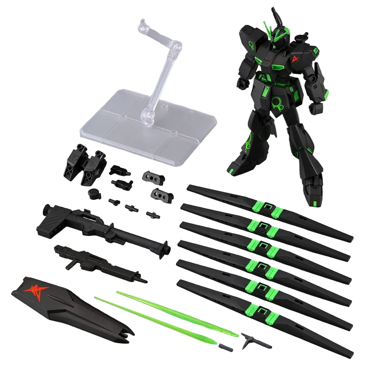 ENTRY GRADE 1/144 Nu Gundam & Fin Funnel [Recirculation Color / Neon Green] Paperless