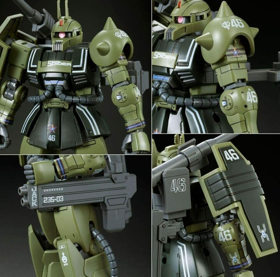 HG 1/144 Zaku Cannon Mobile Suit Gundam THE ORIGIN MSD Premium