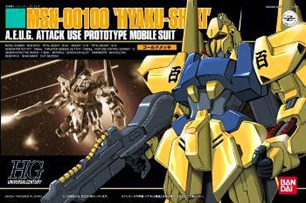 HGUC 1/144 MSN - 00100 Gold Hyakushiki (Mobile Suit Z Gundam) From Japan Gunpla