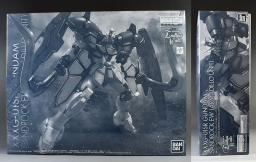 mg 1/100 new mobile report gundam w endless waltz gundam sandrock ew version armadillo equipment color-coded plastic model