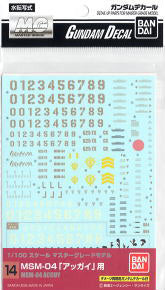 gundam decal (mg) msm-04 for acguy (gundam model kits)