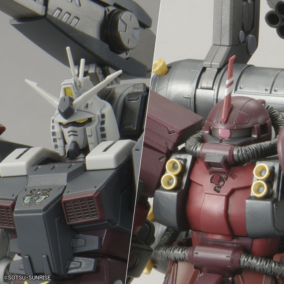 HG 1/144 Gundam Base Limited Full Armor Gundam VS Psycho Zaku Set (Mobile Suit Gundam Thunderbolt 10th Anniversary Ver.)