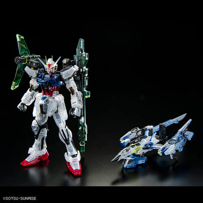 RG 1/144 Gundam Base Limited Yale Strike Gundam & Skygrasper Launcher / Sword Pack Set [Clear Color]