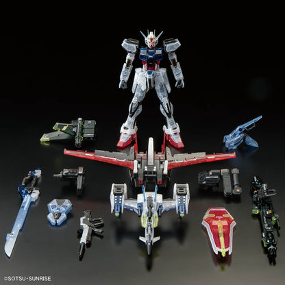 RG 1/144 Gundam Base Limited Yale Strike Gundam & Skygrasper Launcher / Sword Pack Set [Clear Color]