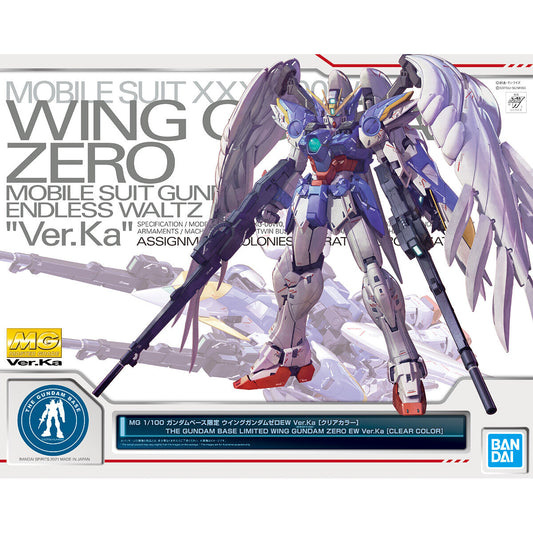 mg 1/100 gundam base limited wing gundam zero ew ver.ka [clear color]