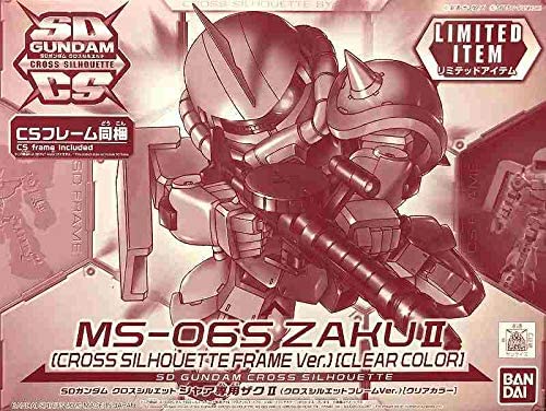 sd gundam cross silhouette char's zaku ii (cross silhouette frame ver.) [clear color]