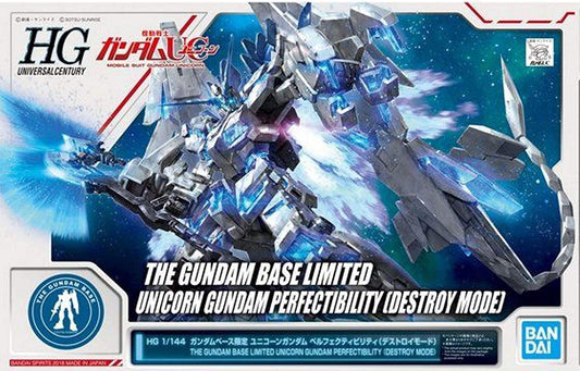 hg 1/144 gundam base limited unicorn gundam perfectibility (destroy mode)
