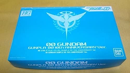 hg 1/144 00 gundam 10th anniversary ver. not assembled