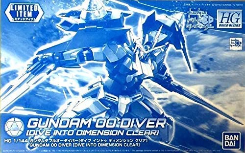 bandai [event limited] hgbd 1/144 gundam double o divers [dive into dimension clear] gundam build divers