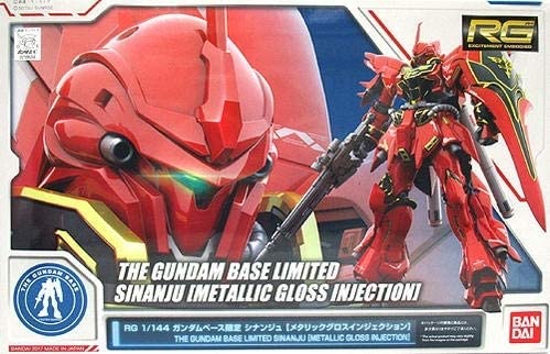 rg 1/144 gundam base limited sinanju [metallic gloss injection]