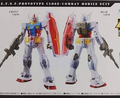Ichiban Kuji Mobile Suit Gundam Gunpla 40th Anniversary Last One Award Master Grade RX-78-2 Gundam Ver.2.0 Solid Clear Reverse