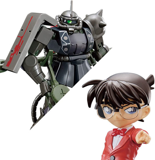 ENTRY GRADE Conan Edogawa (Char's Zaku II color) & HG 1/144 Char's Zaku II (Akai Shuichi color)