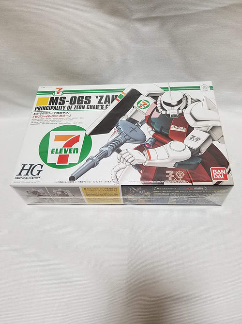 hg bandai plastic model ms-06s char exclusive zaku 1/144 seven-eleven limited color