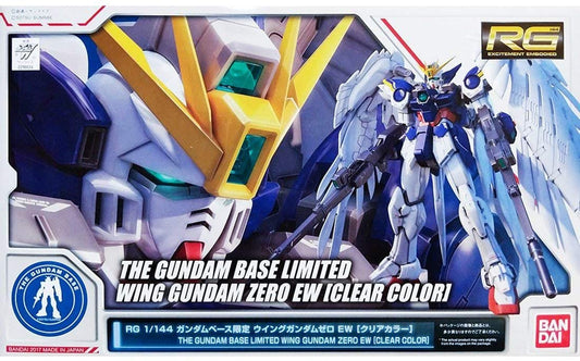 rg 1/144 gundam base limited wing gundam zero ew [clear color]