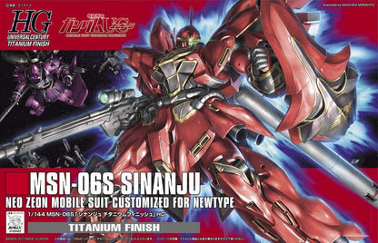 HGUC Mobile Suit Gundam UC MSN-06S Sinanju Titanium Finish 1/144 Scale