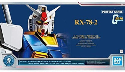 PG 1/60 RX-78-2 Gundam Titanium Finish Gundam Base Limited - Gunpla - Perfect Grade by Bandai Spirits