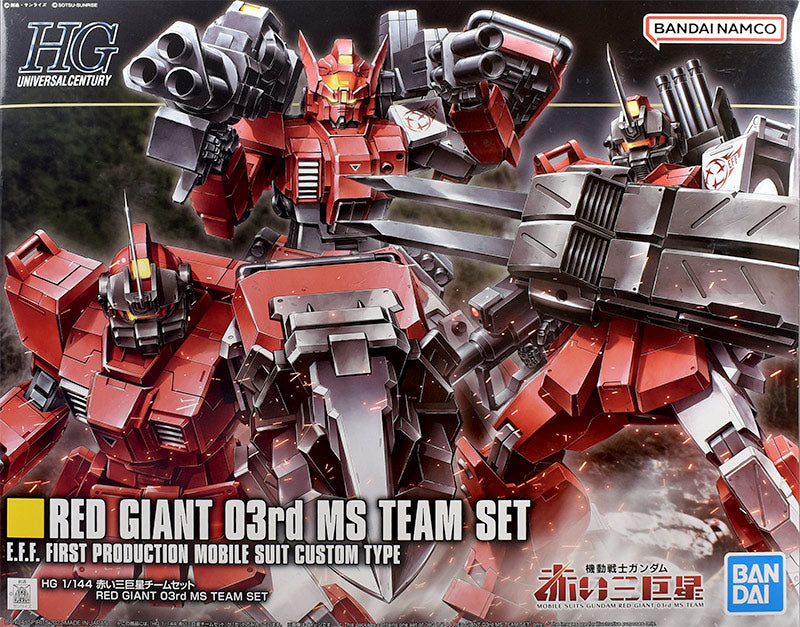 HG 1/144 Red Three Giants Team Set Gunpla