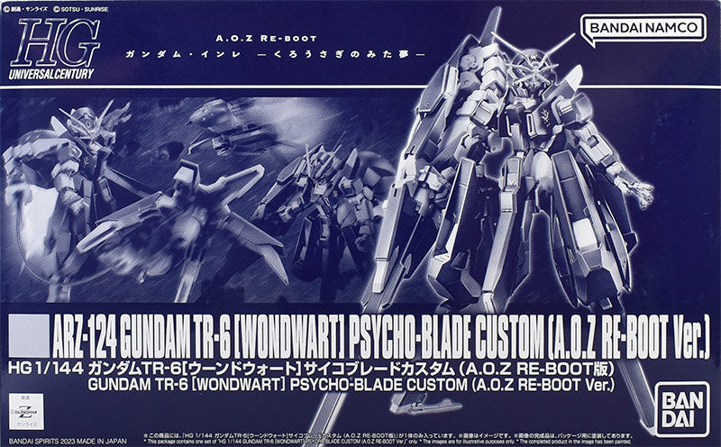 HG 1/144 Gundam TR-6 [Woundwort] Psycho Blade Custom (A.O.Z RE-BOOT version) Premium Bandai
