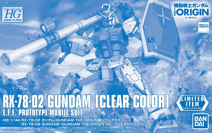 hg 1/144 rx-78-02 gundam (gundam the origin version) [clear color]