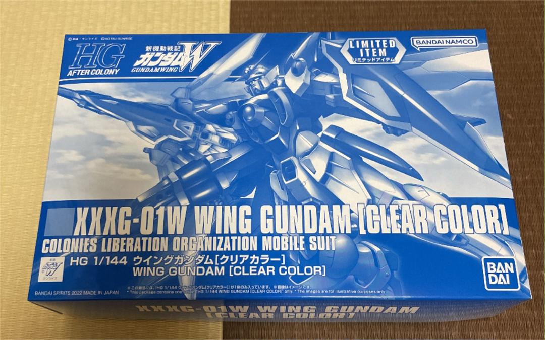 Event limited item HG 1/144 Wing Gundam [Clear Color]